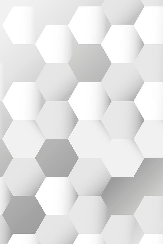Gray hexagon patterned background design