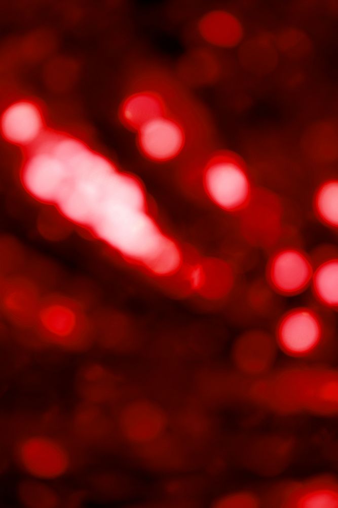 Red bokeh patterned background