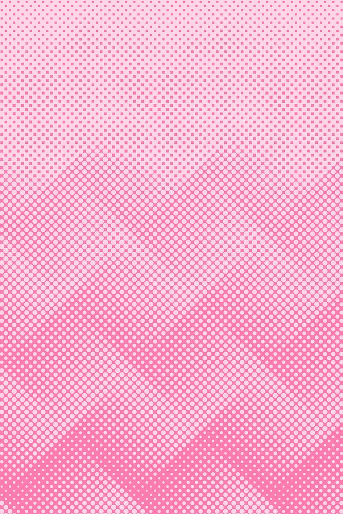 Halftone pink geometric patterned background
