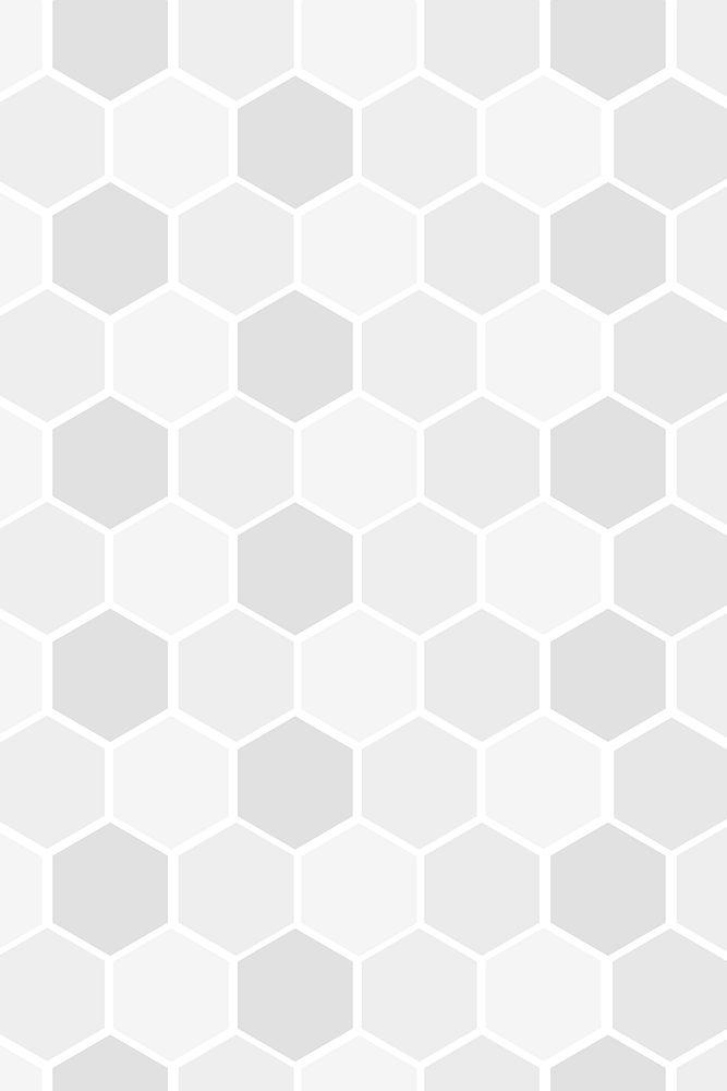 Gray hexagonal patterned background