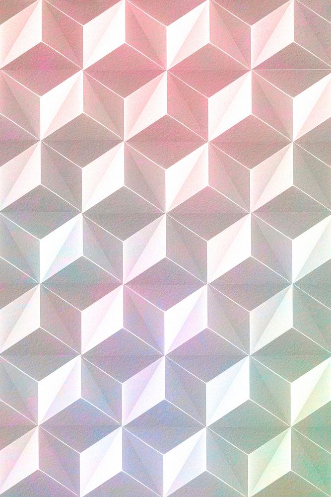 Abstract cubic patterned background