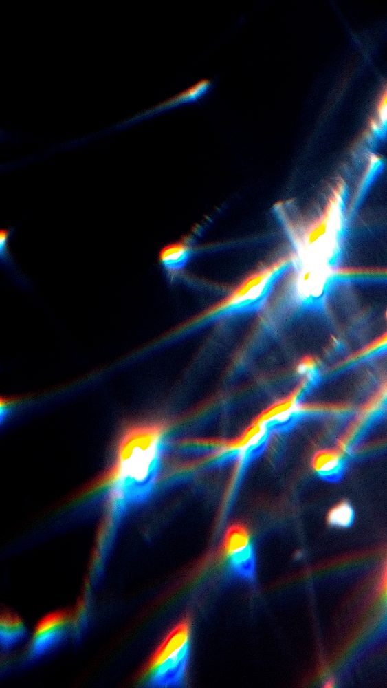 Long exposure blurred shiny lights