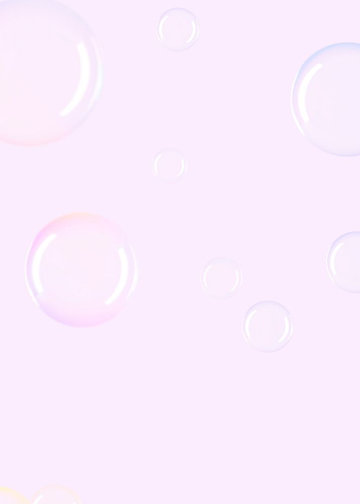 Cute bubble soapy pattern background