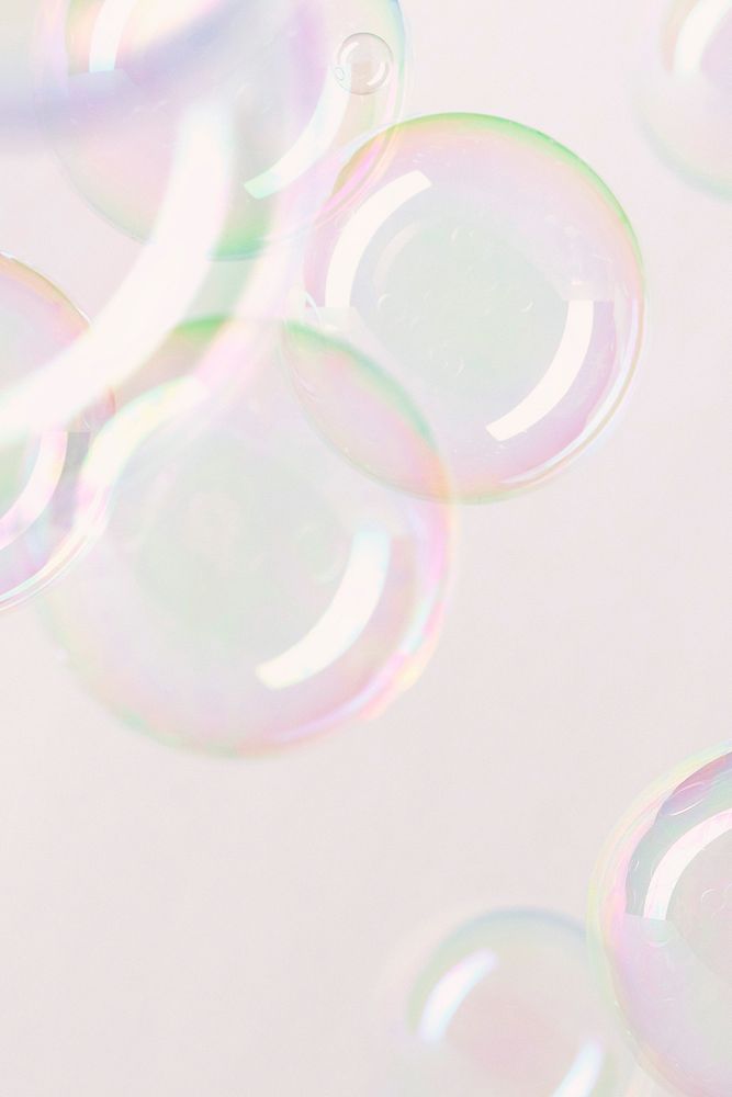 Soap bubble sphere ball pattern background