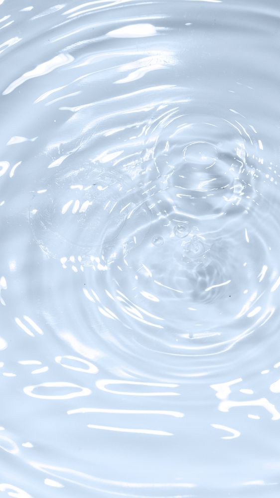 Water drop on clean  water background 