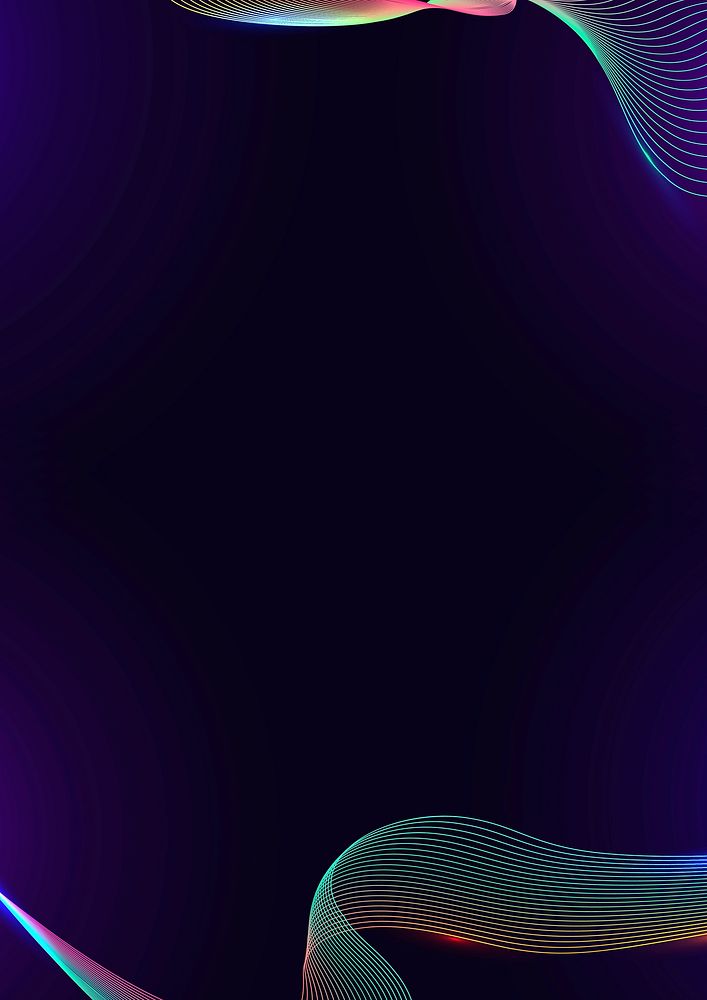 Neon lined pattern on a dark background vector