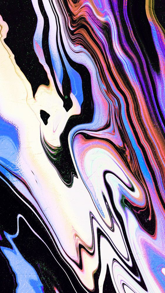 Vibrant colorful fluid art mobile wallpaper