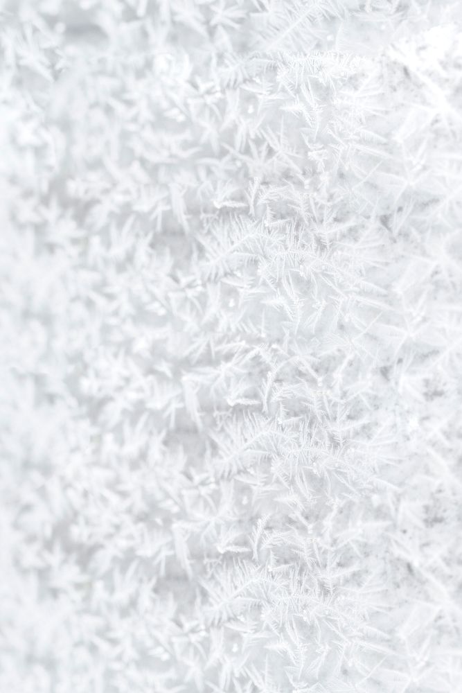 Frozen ice crystals Christmas background design space