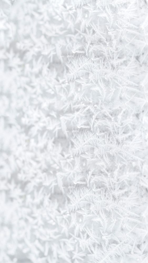 Frozen ice crystals Christmas phone wallpaper