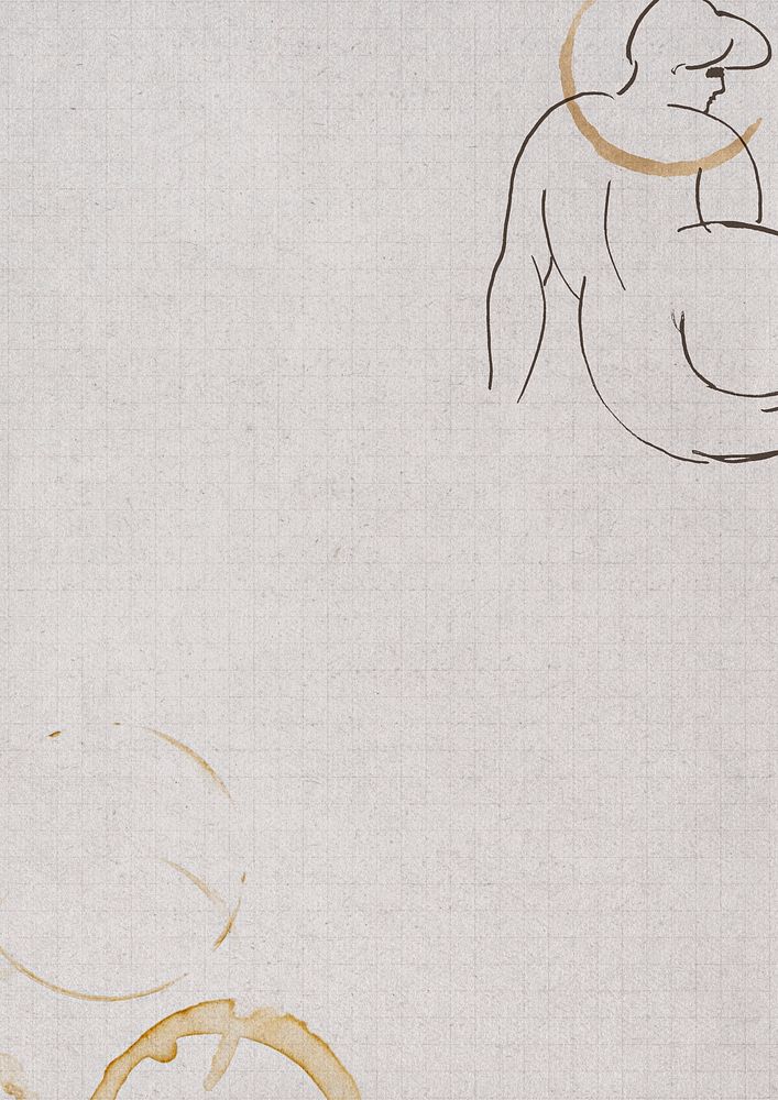 Vintage female nude art background