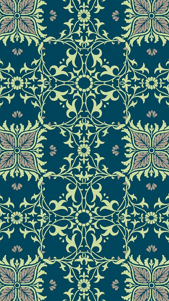 Nature floral ornament seamless pattern background