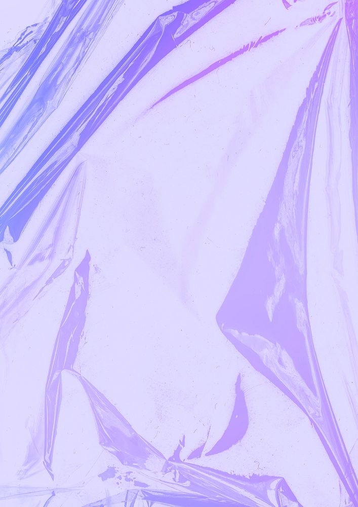 Purple plastic wrap texture background crumpled