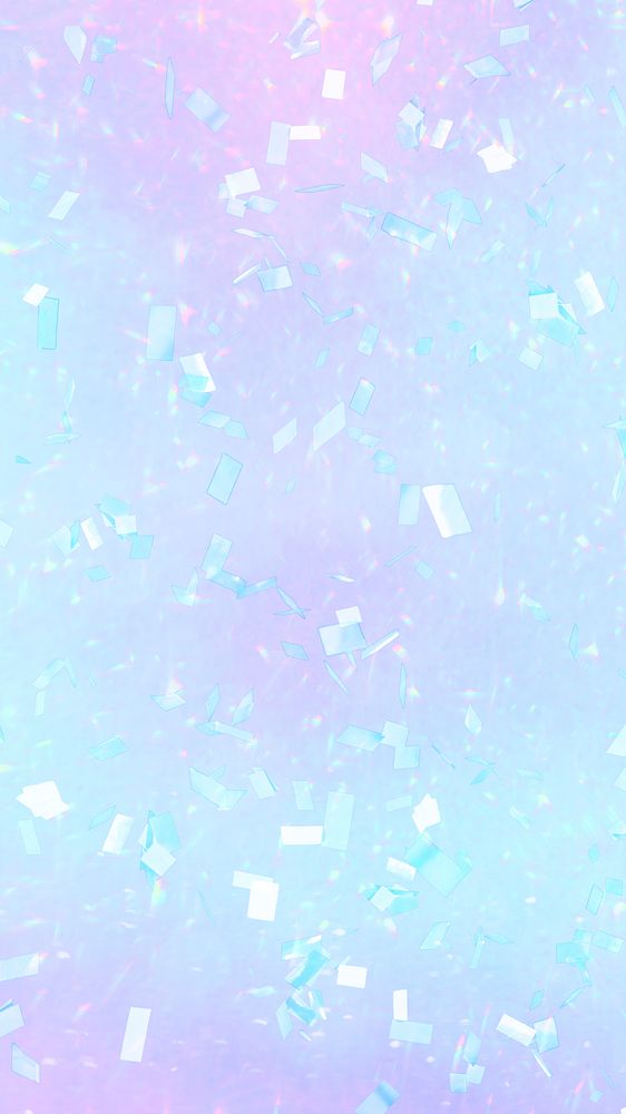 Pastel gradient confetti background holographic copy space