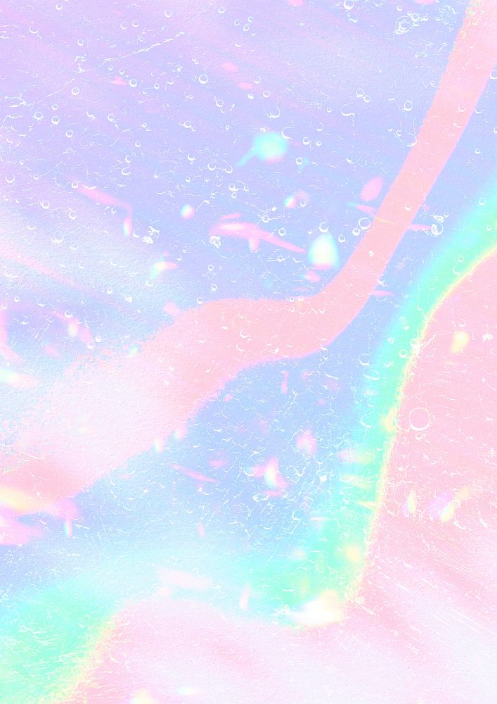 Holographic background pastel wavy pattern design space
