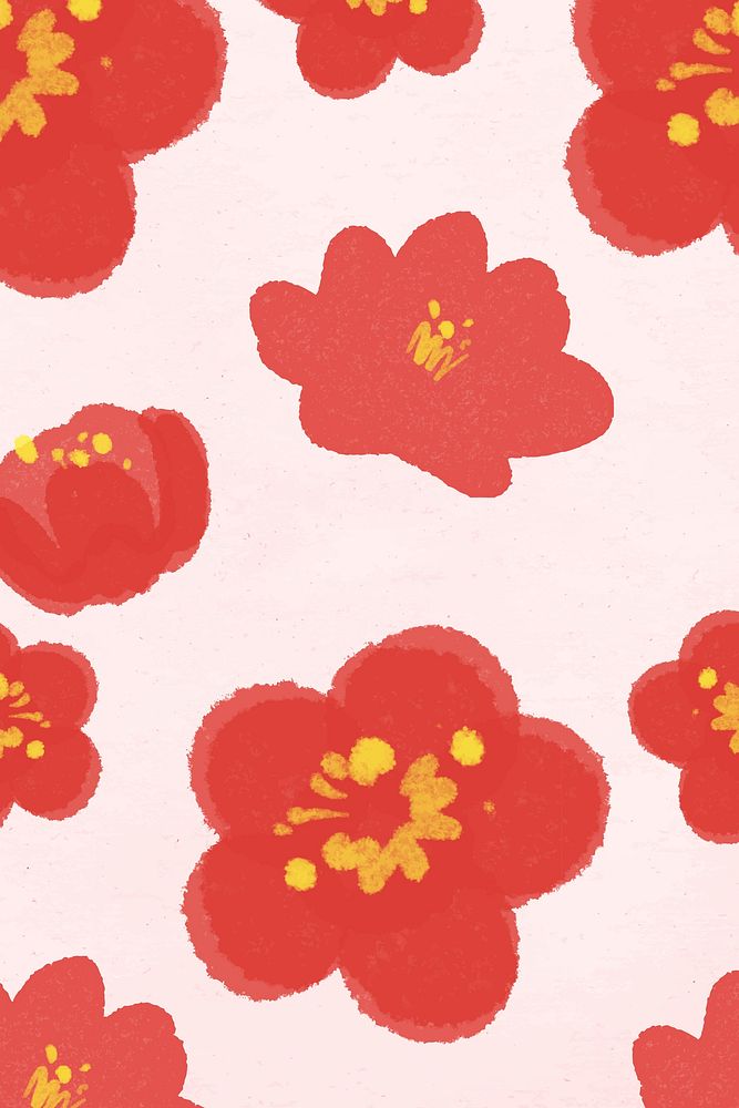 Plum blossom vector pattern for Chinese National Day