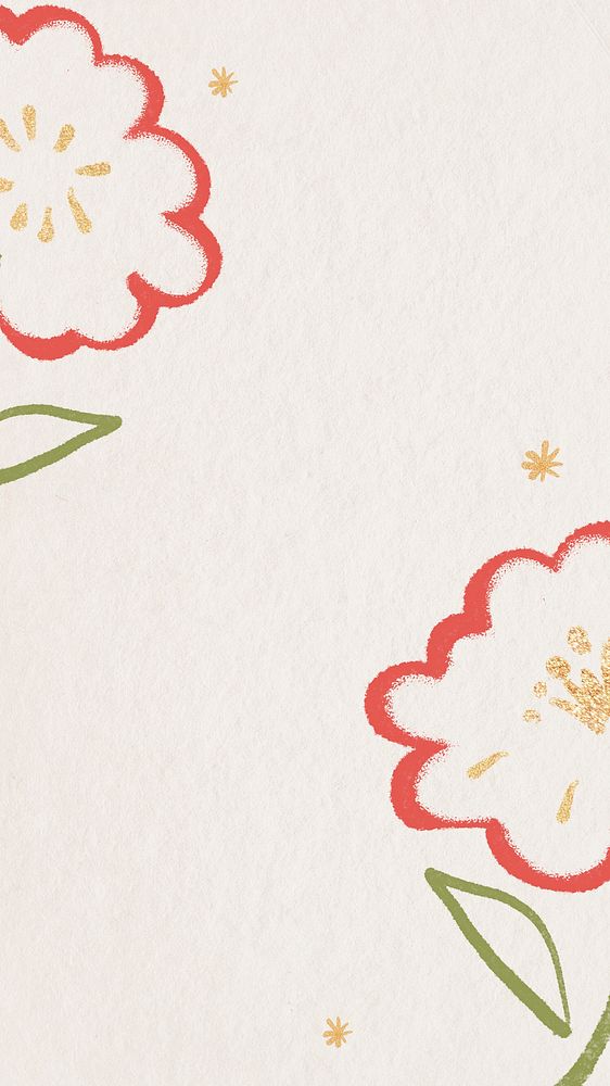 Plum blossom illustration background border frame