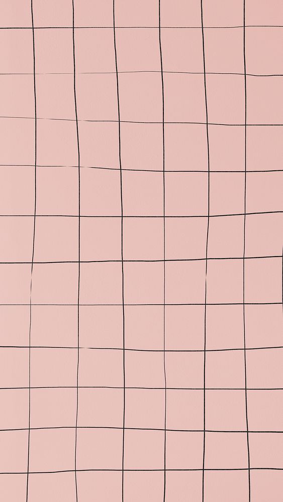 Distorting grid on dull pink background