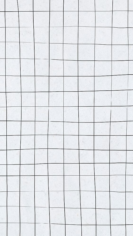 Distorted grid on white wallpaper