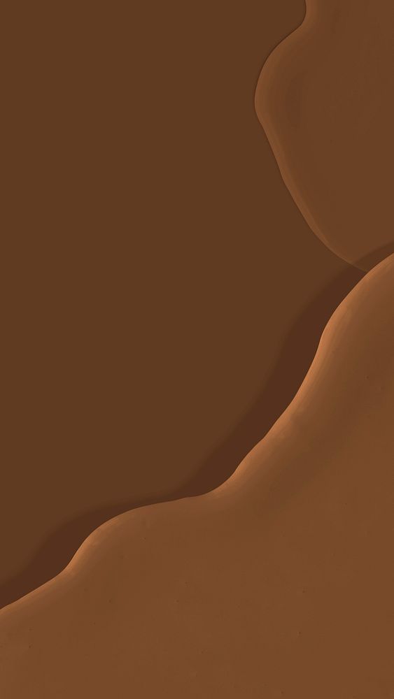 Acrylic paint caramel brown phone wallpaper background