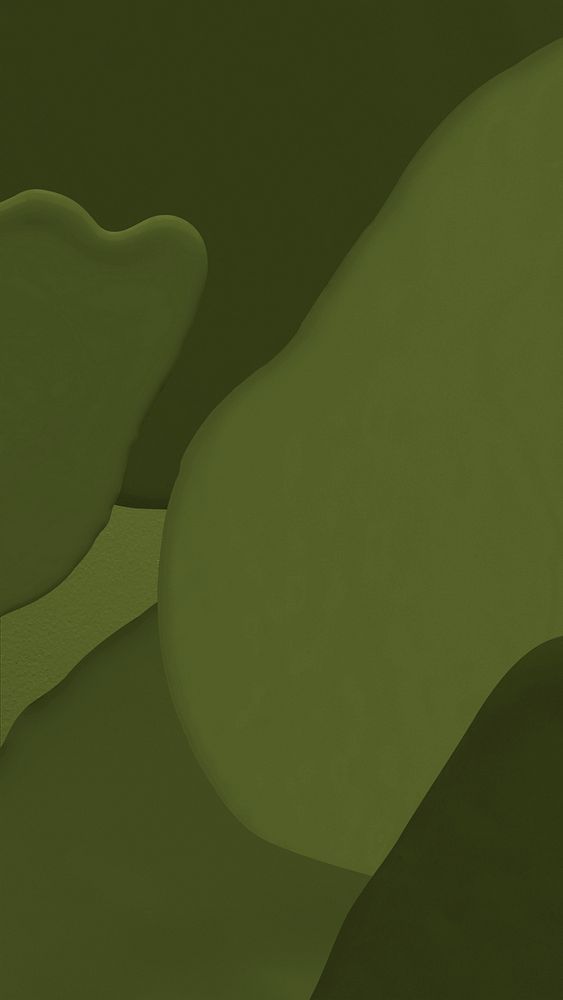 Acrylic fluid green texture mobile phone wallpaper