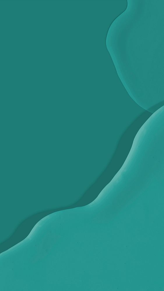 Acrylic texture teal green phone wallpaper background