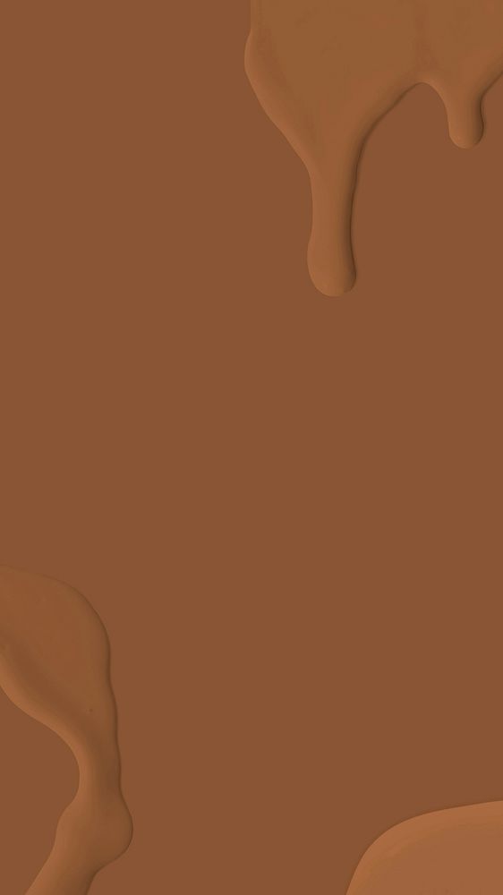 Abstract caramel brown fluid texture phone wallpaper background