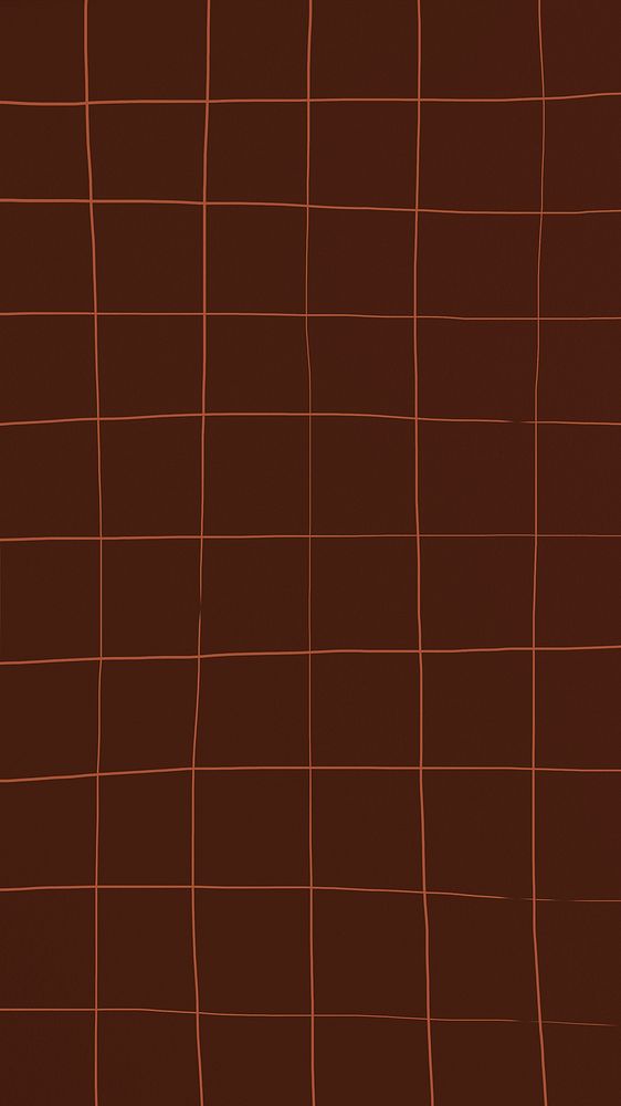 Grid pattern dark brown square geometric background deformed