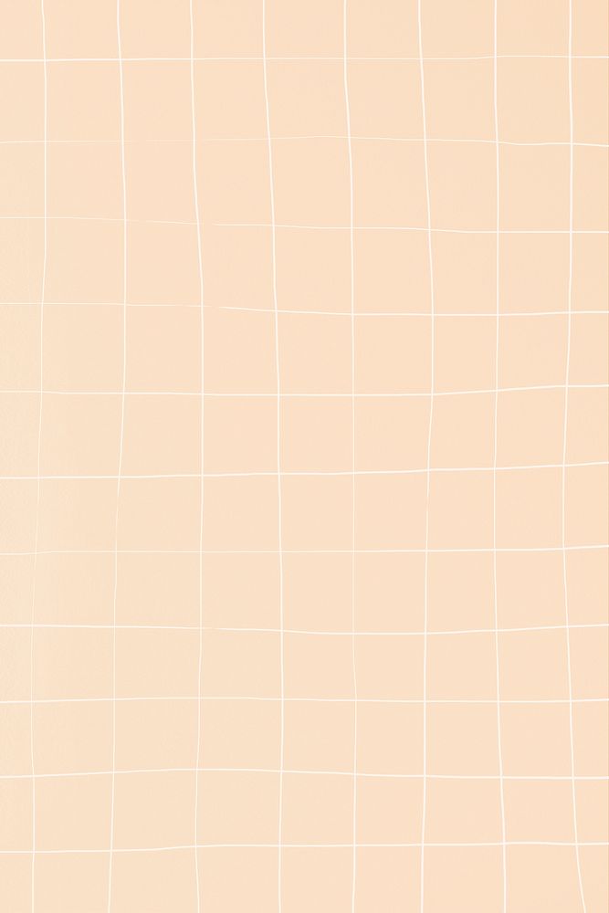 Grid pattern beige square geometric background deformed