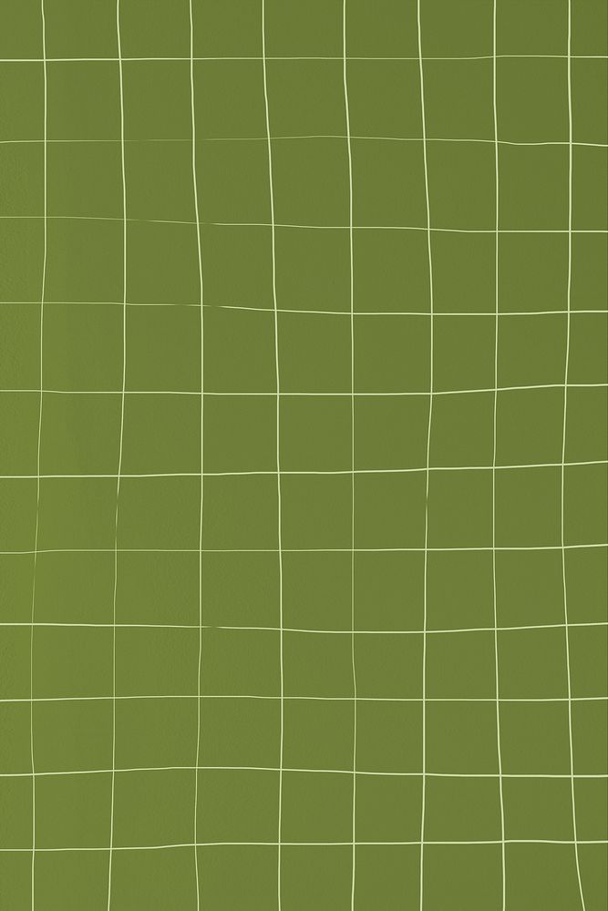 Olive green distorted square tile texture background illustration