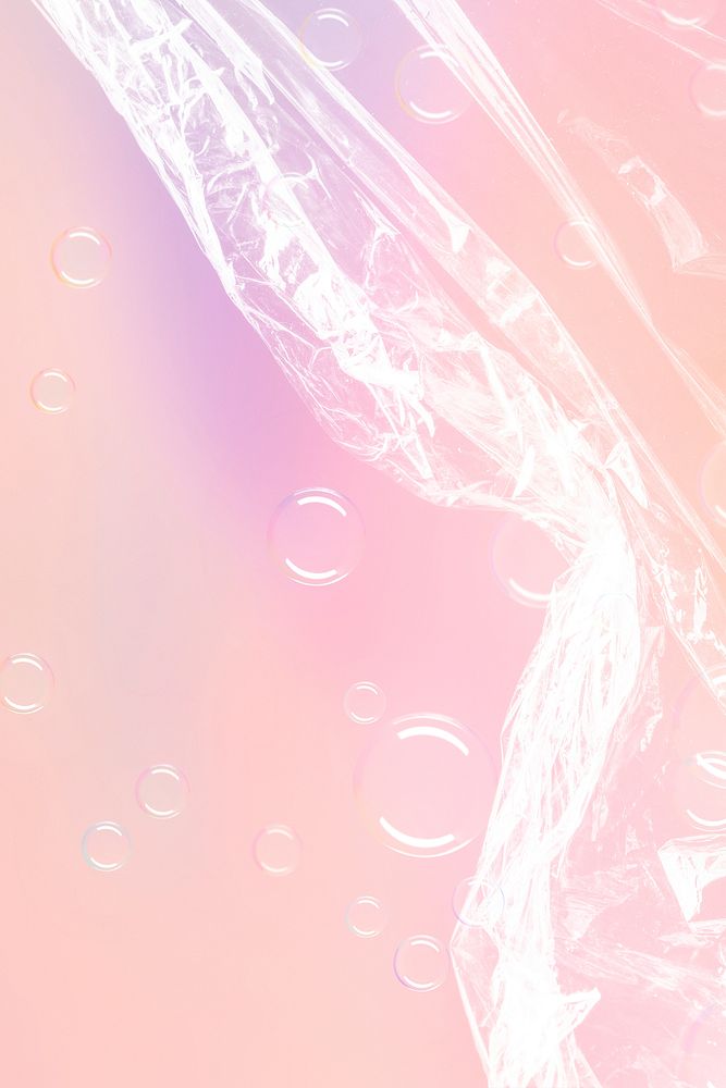 Plastic texture pastel background psd bubbles
