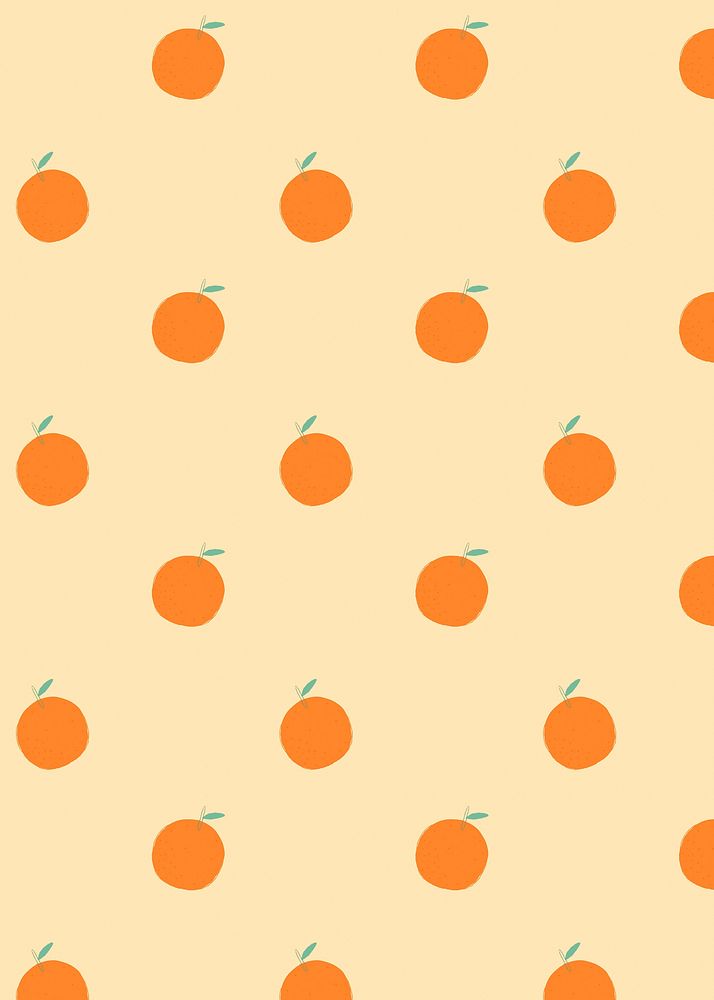 Fruit orange pattern pastel background