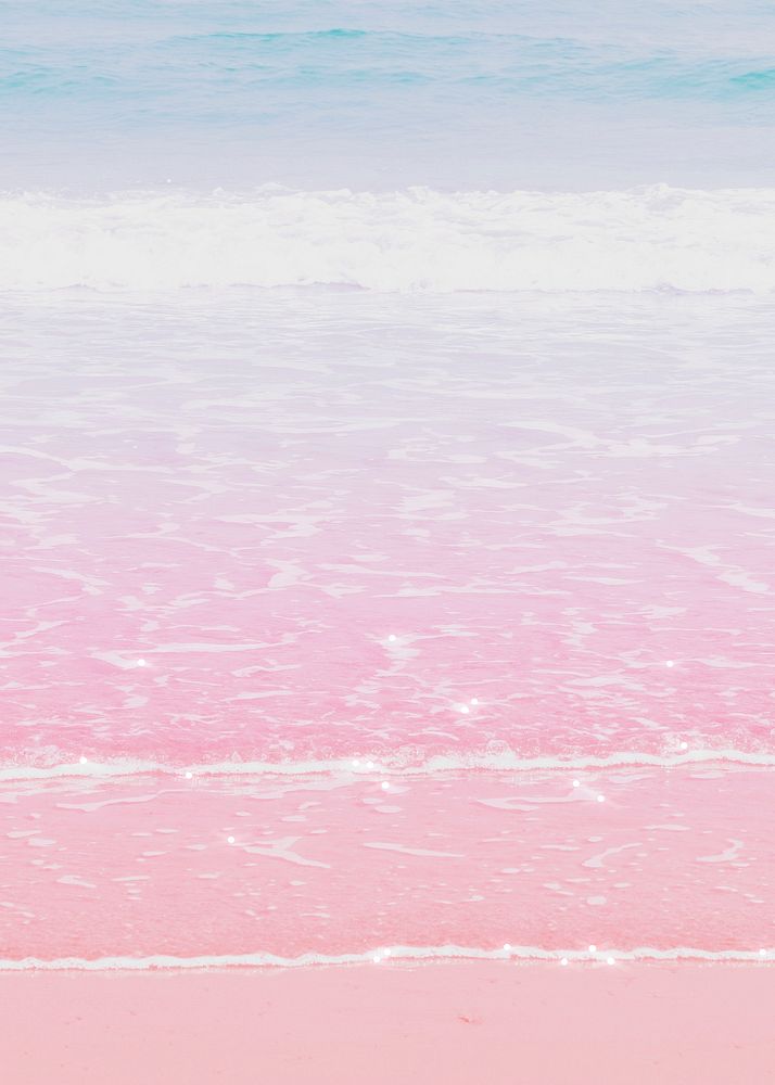 Sparkle shore waves pastel image background