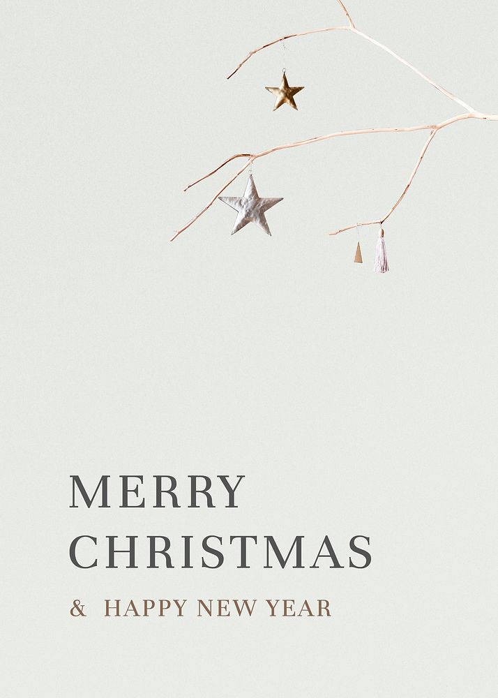 Merry Christmas season's greetings festive card