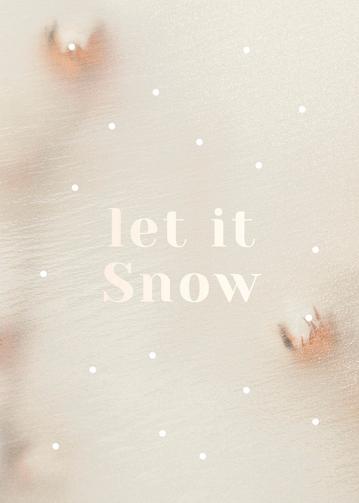 Let it snow Christmas season's greetings festive card