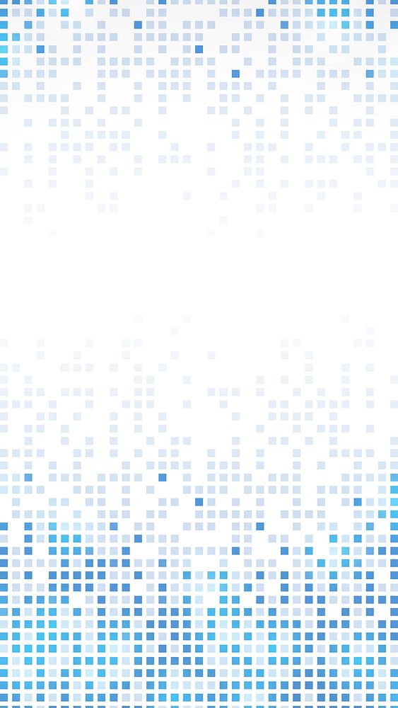 Blue abstract pixel rain psd mobile wallpaper