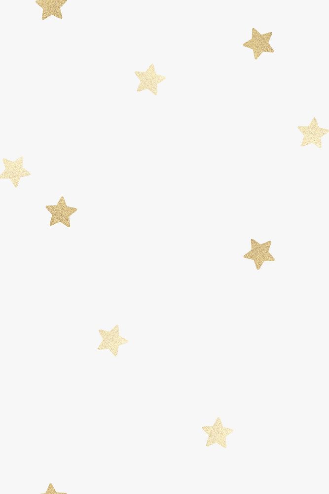 Shimmery gold stars psd pattern off white banner