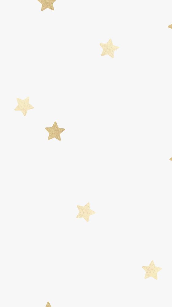 Shimmery vector gold stars pattern off white social banner