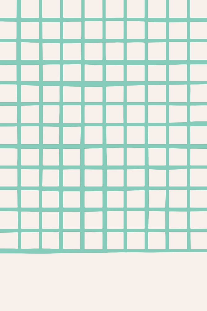 Green grid vector plain pattern on beige background banner