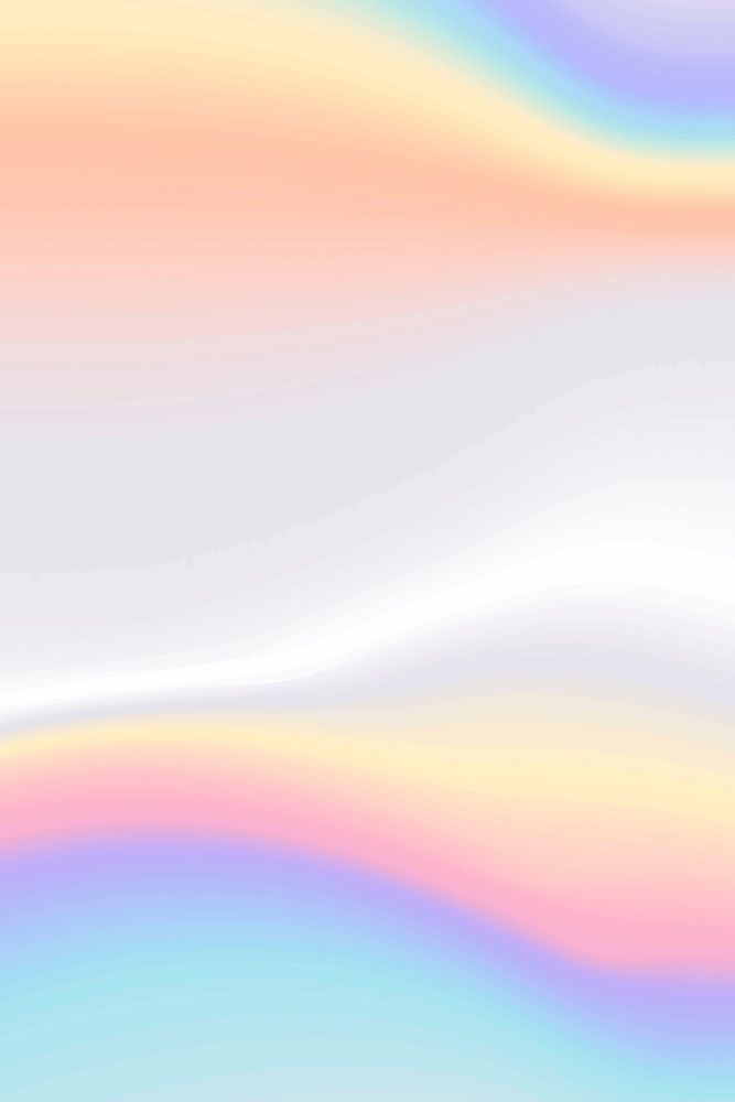 Colorful holographic silvery vector pastel banner