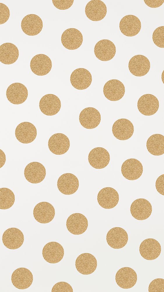 Shiny gold polka dot pattern social banner