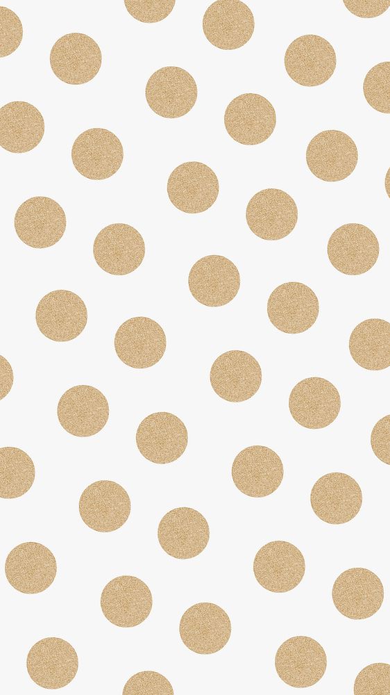 Shiny vector gold polka dot pattern social banner