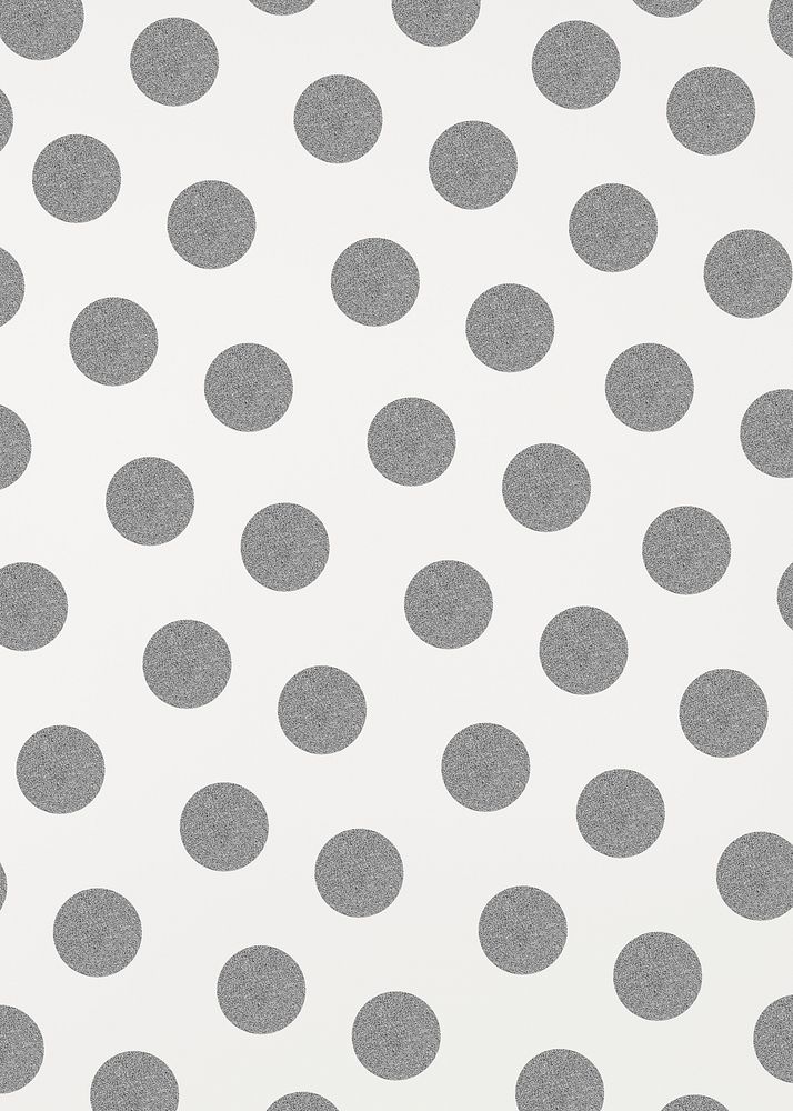 Silver gray sparkly polka dot pattern social banner