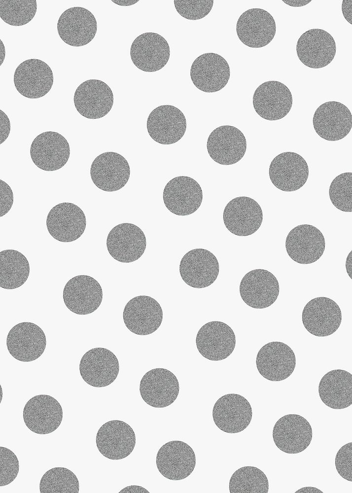 Silver gray sparkly vector polka dot pattern social banner