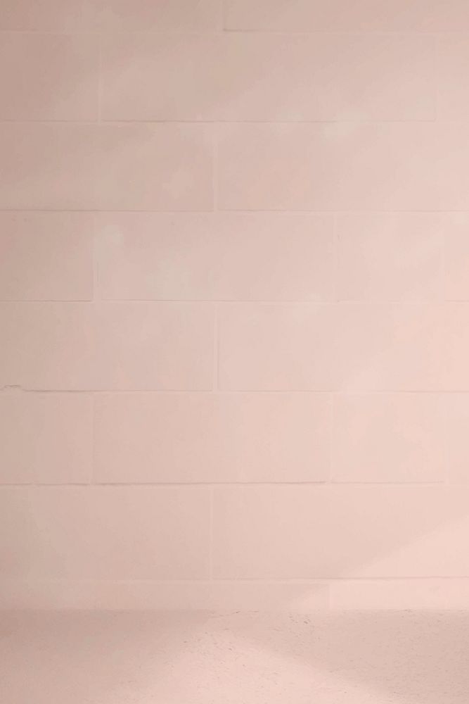 Abstract vector nude pink brick wall plain banner