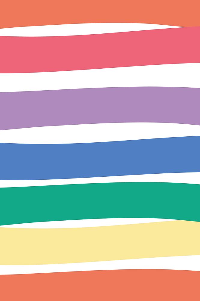 Striped vector rainbow cute background banner