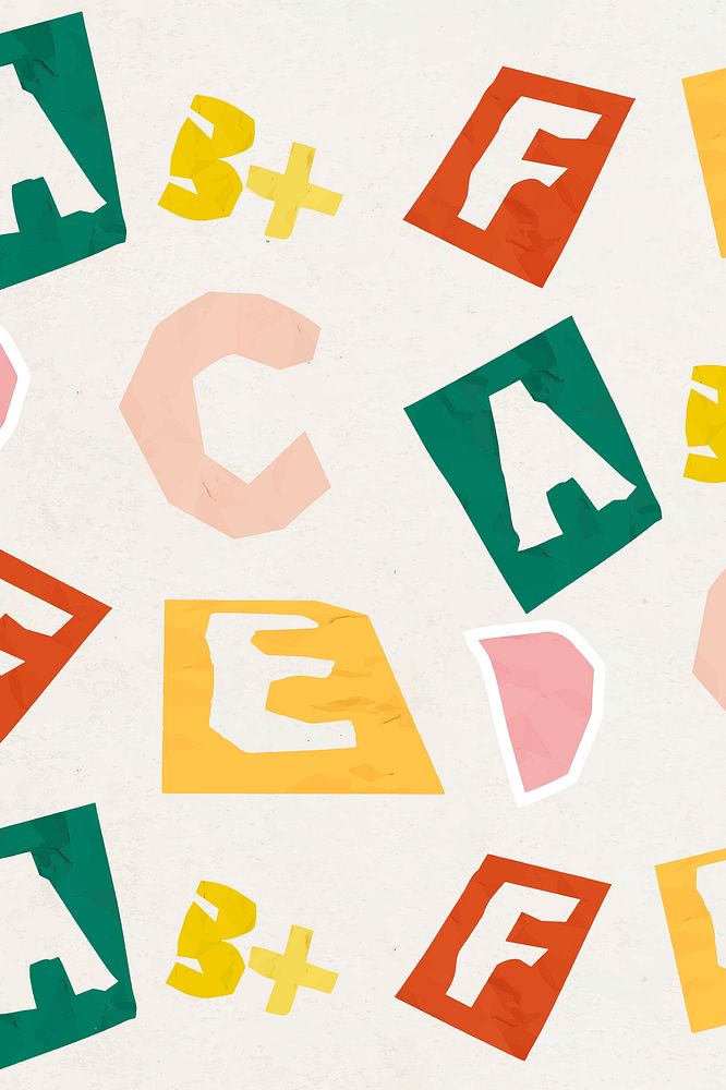 Vector colorful ABC alphabet cute background banner