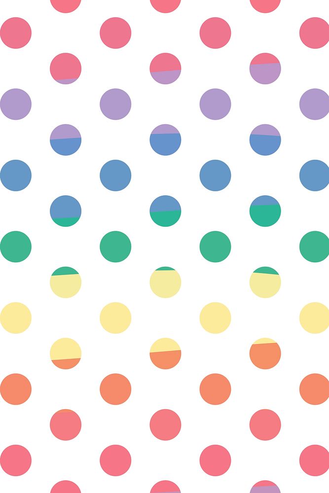 Artsy colorful polka dot psd pattern banner