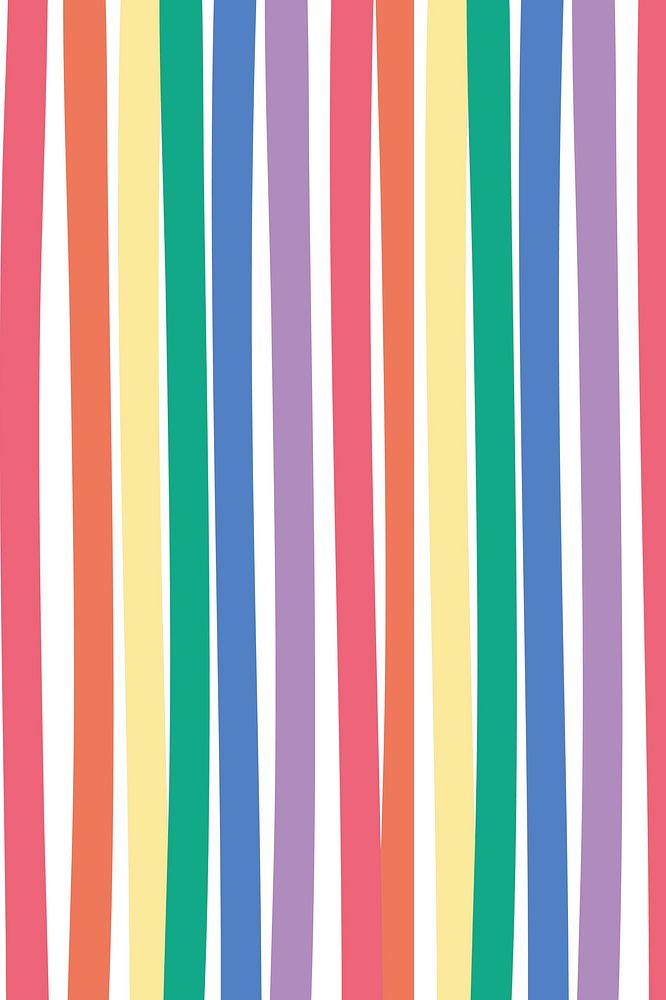 Striped rainbow cute vector background banner