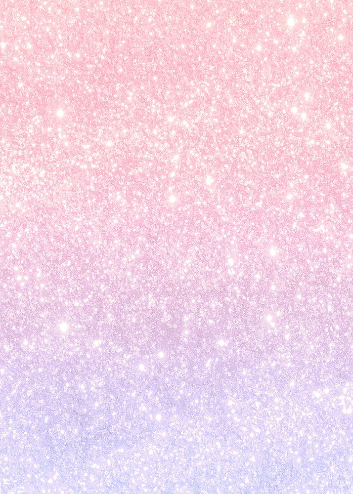 Pastel pink and blue glittery dreamy pattern banner