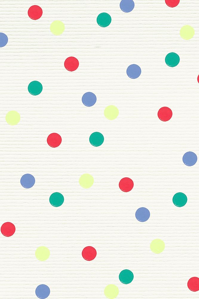 Artsy colorful psd polka dot pattern textured banner